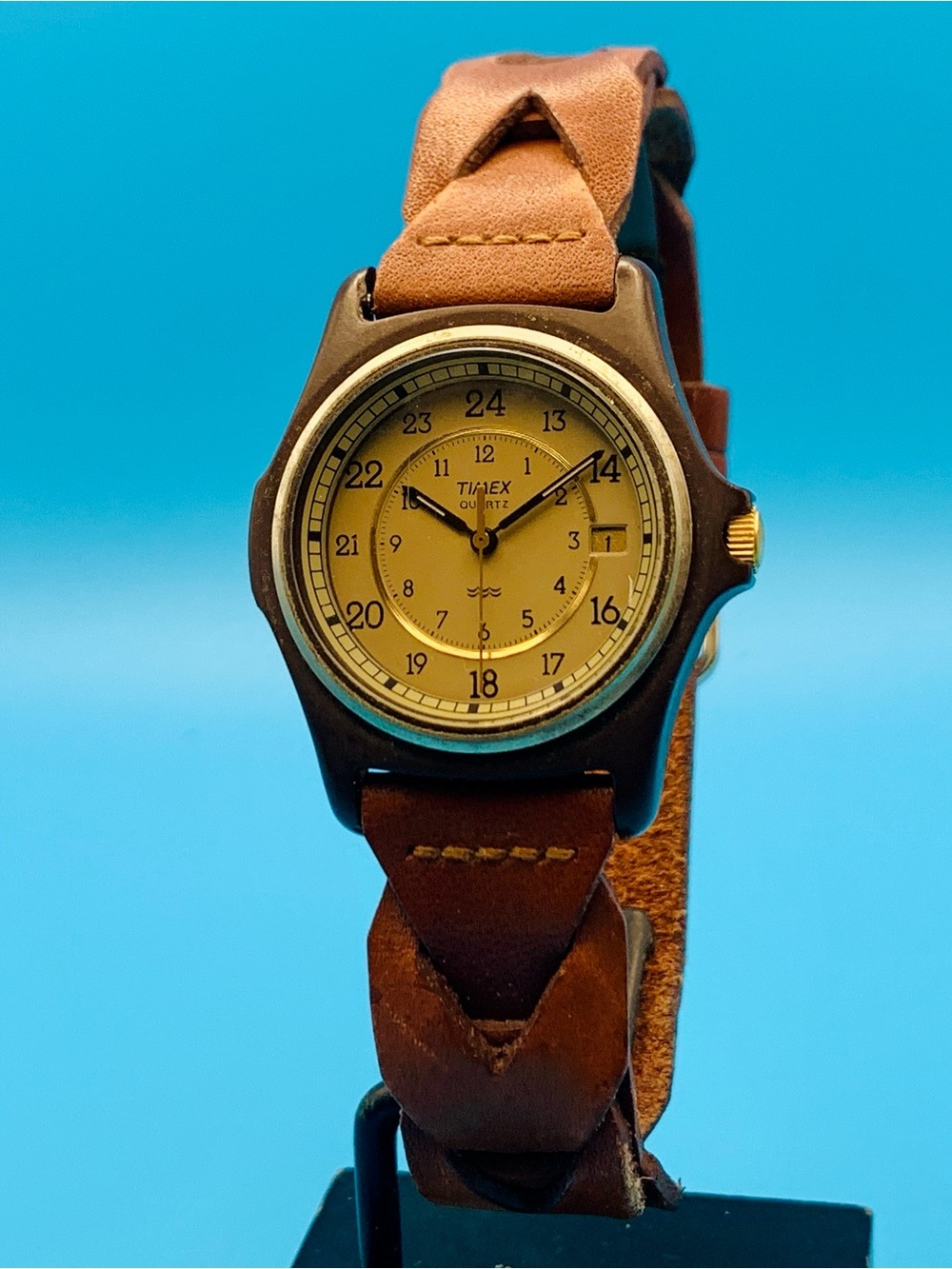 TIMEX Men’s Vintage 1995 Field Military Quartz Wristwatch Date Works New Battery